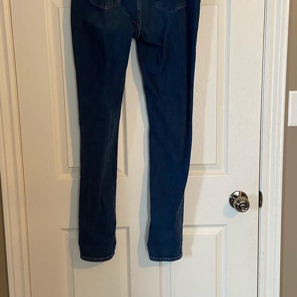 Ladies skinny high rise distressed Levi denim jeans - Picture 4 of 5